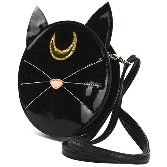 SPOOKYVILLE CRITTERS Mystical Luna Cat Face Crossbody Bag - Picture 2 of 6